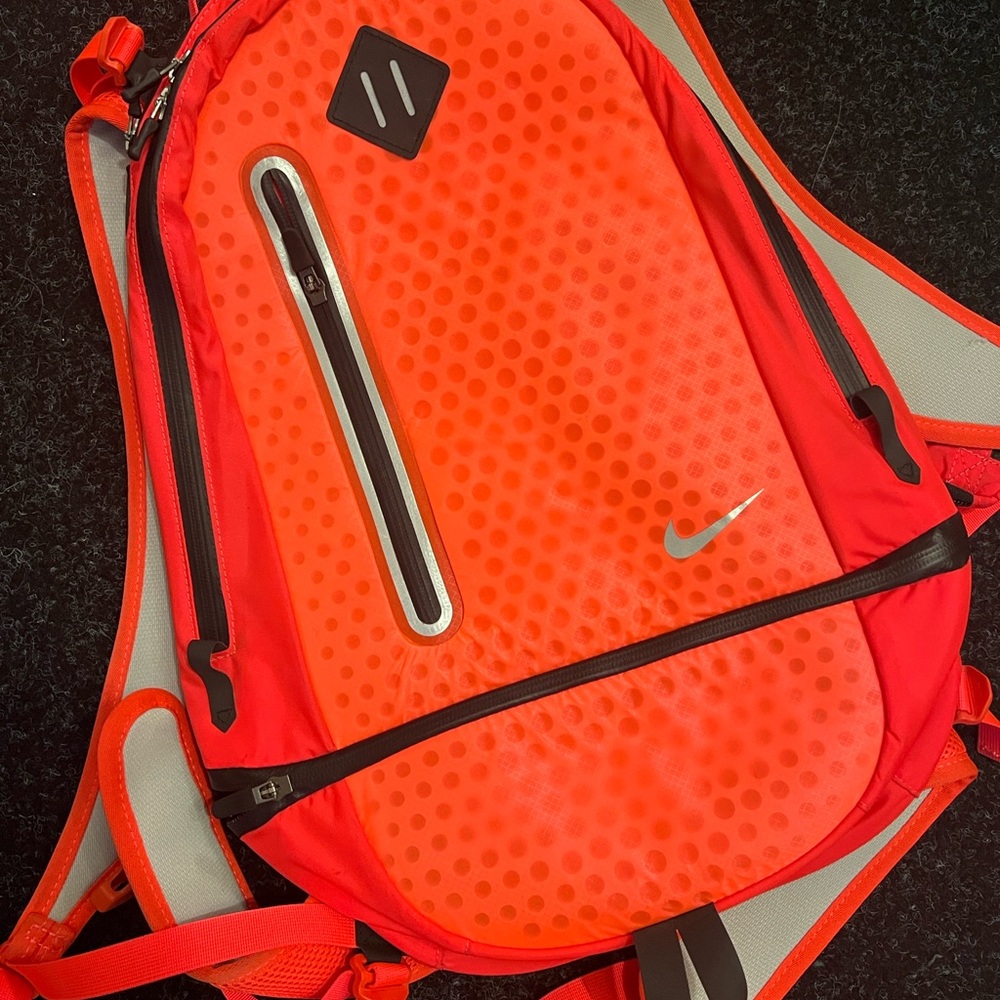 Nike Red and Orange Backpack